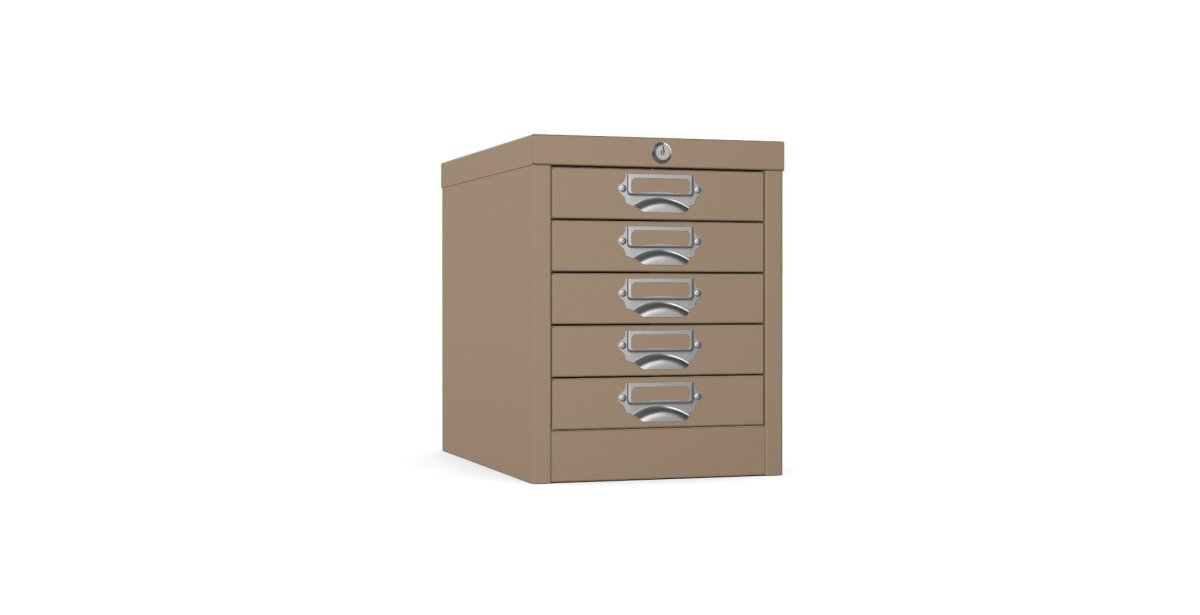 Silverline | Multidrawer | 5 Drawer |Locking | MDUR05LK | Brown