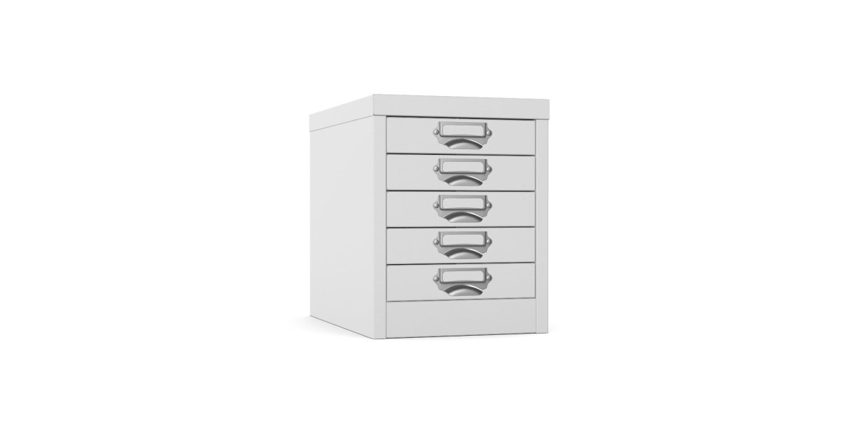 Multidrawer Storage 5 Drawer by Silverline MDUR05 Goose Grey