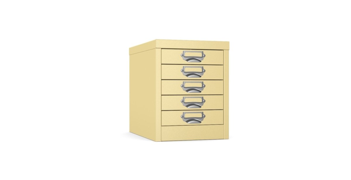 Silverline | Multidrawer | 5 Drawer |Locking | MDUR05LK | Green Beige