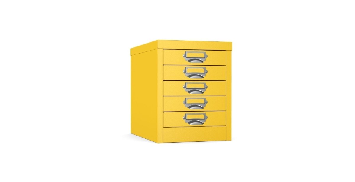 Multidrawer Storage 5 Drawer by Silverline MDUR05 Lemon Yellow