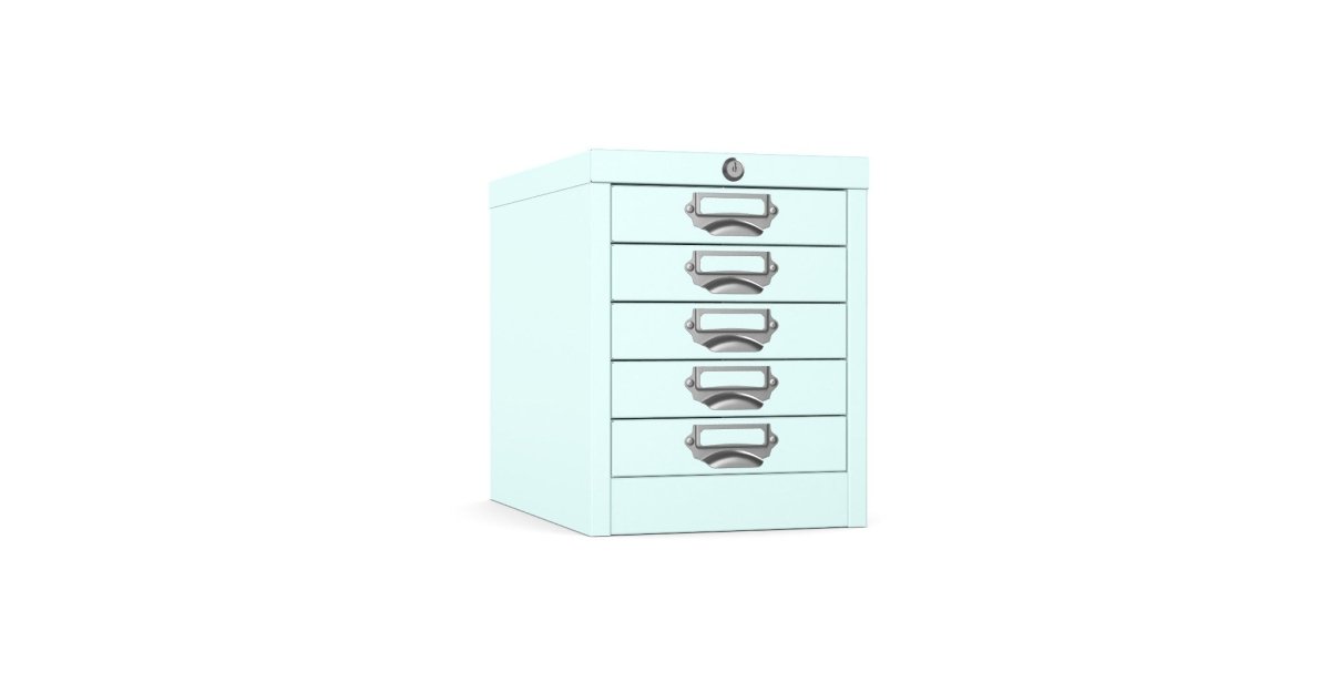 Silverline | Multidrawer | 5 Drawer |Locking | MDUR05LK | Peppermint