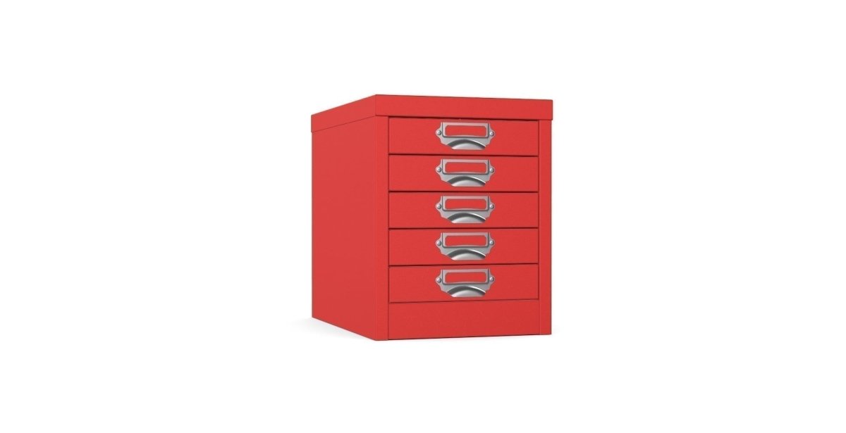 Multidrawer Storage 5 Drawer by Silverline MDUR05 Red
