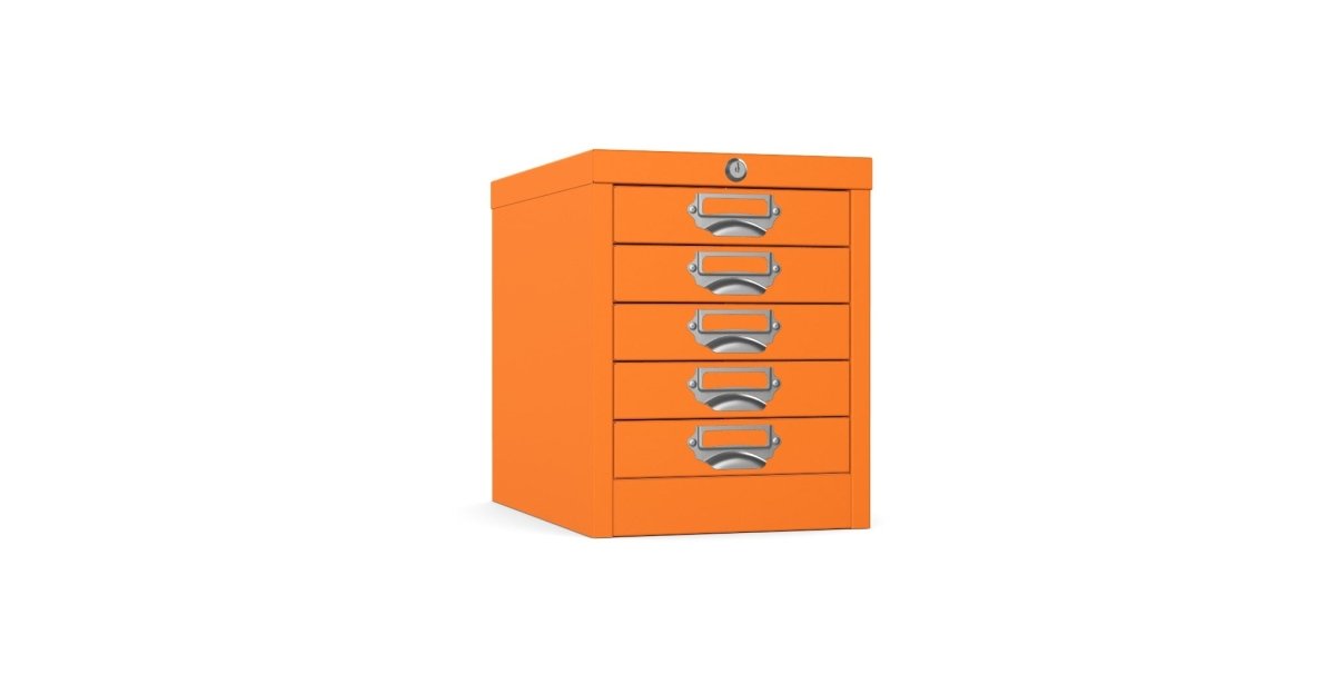 Silverline | Multidrawer | 5 Drawer |Locking | MDUR05LK | Orange