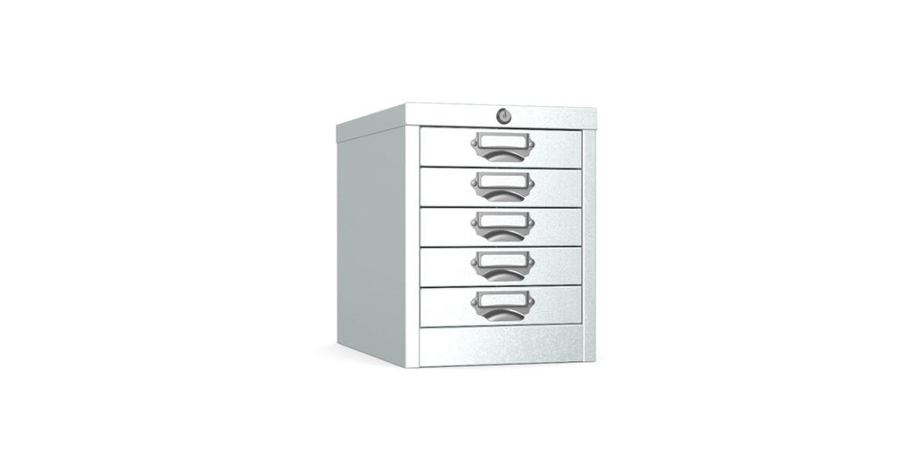 Silverline | Multidrawer | 5 Drawer |Locking | MDUR05LK | Silver