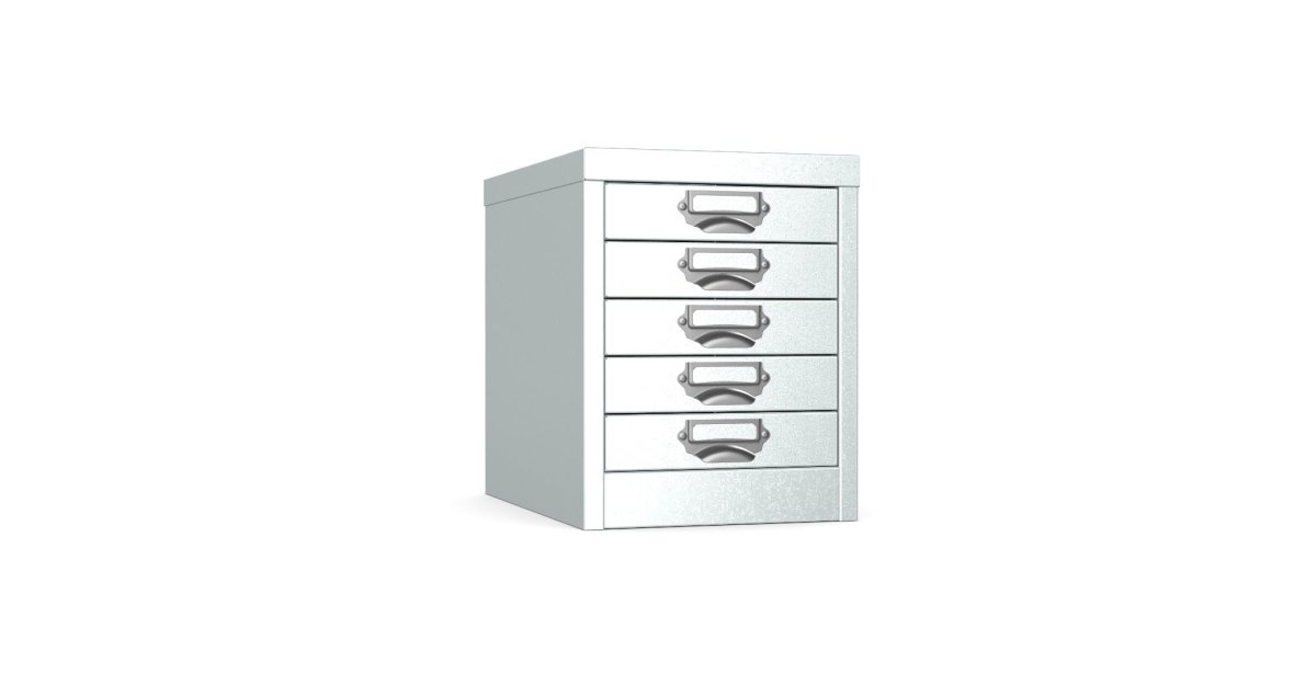 Multidrawer Storage 5 Drawer by Silverline MDUR05 Silver