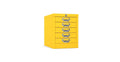 Silverline | Multidrawer | 5 Drawer |Locking | MDUR05LK | Yellow