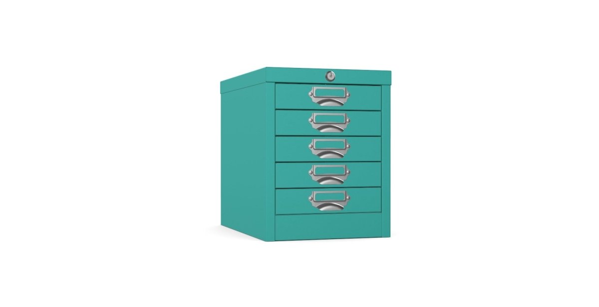 Silverline | Multidrawer | 5 Drawer |Locking | MDUR05LK | Verdigris