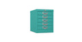 Silverline | Multidrawer | 5 Drawer |Locking | MDUR05LK | Verdigris