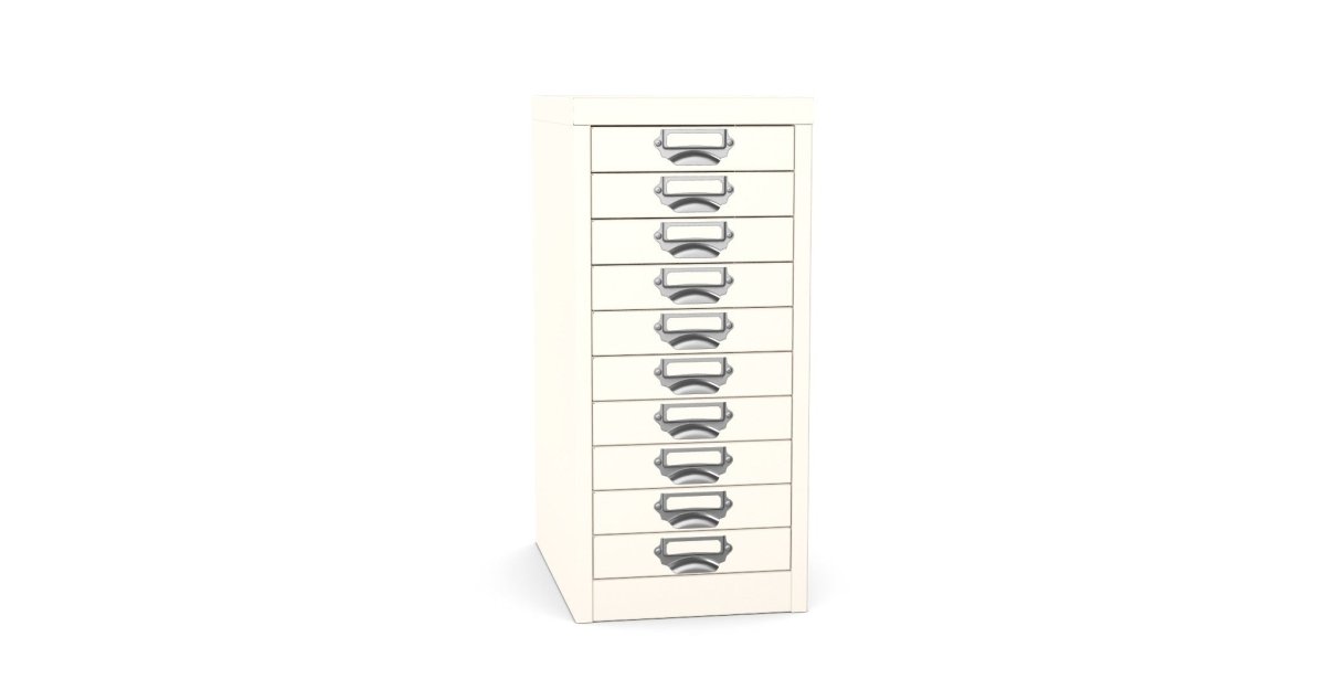 Multidrawer  Storage Cabinet 10 Drawer by Silverline MDUR10 Beige