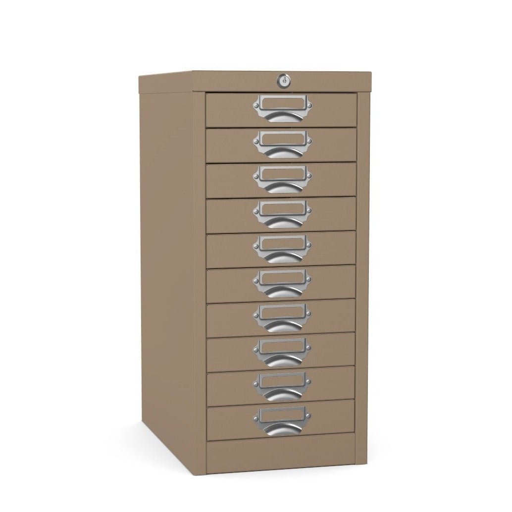 10 drawer locking multidrawer silverline brownThat’s My Office Furniture, 360 Degree View storage, desk, chair