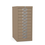 10 drawer locking multidrawer silverline brownThat’s My Office Furniture, 360 Degree View storage, desk, chair