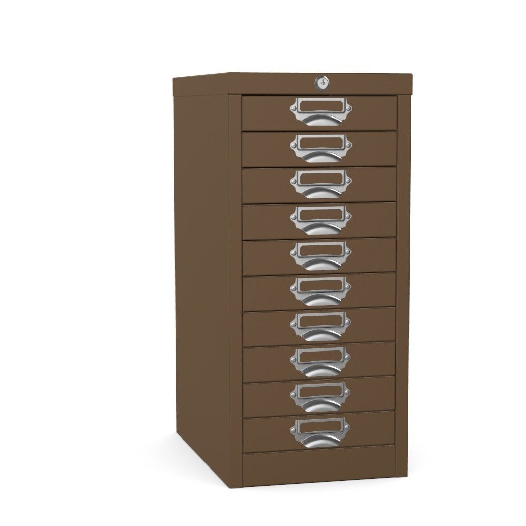 10 drawer locking multidrawer silverline coffeeThat’s My Office Furniture, 360 Degree View storage, desk, chair