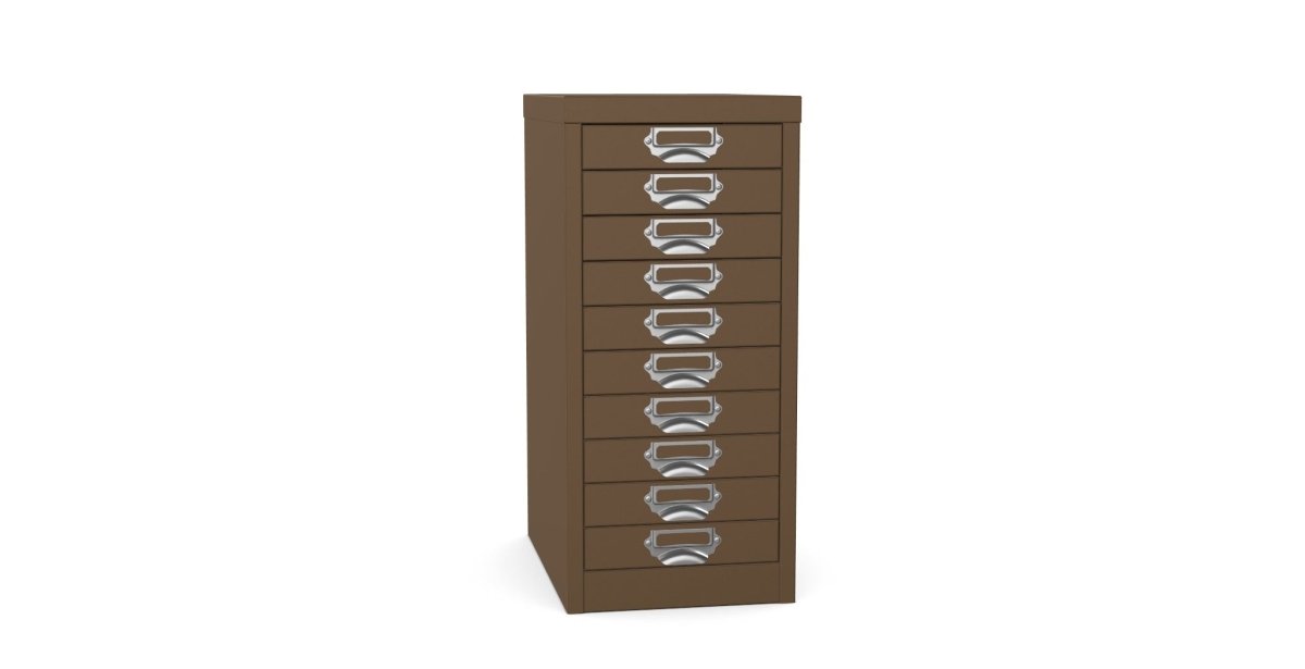 Multidrawer  Storage Cabinet 10 Drawer by Silverline MDUR10 Coffee