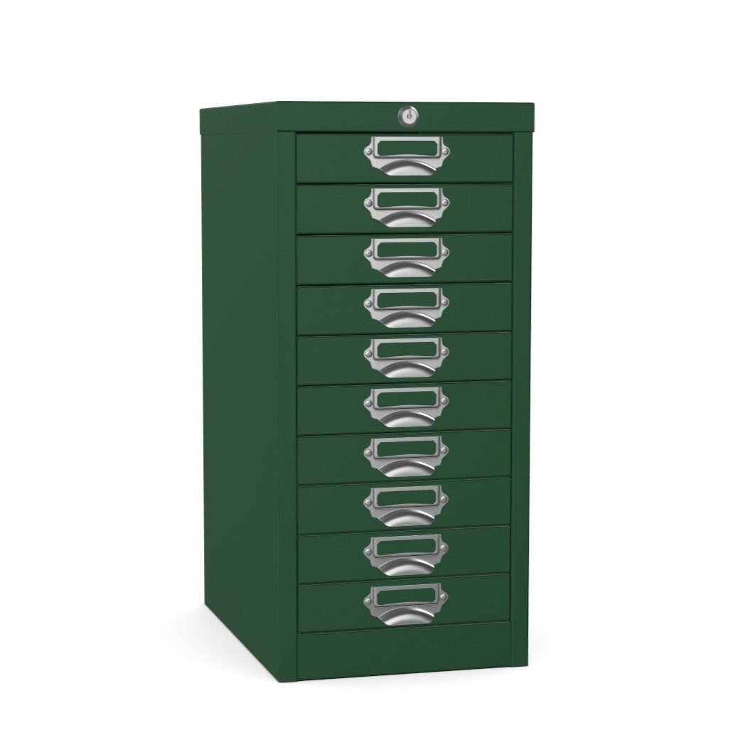 10 drawer locking multidrawer silverline greenThat’s My Office Furniture, 360 Degree View storage, desk, chair