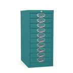 10 drawer locking multidrawer silverline cobalt ocean