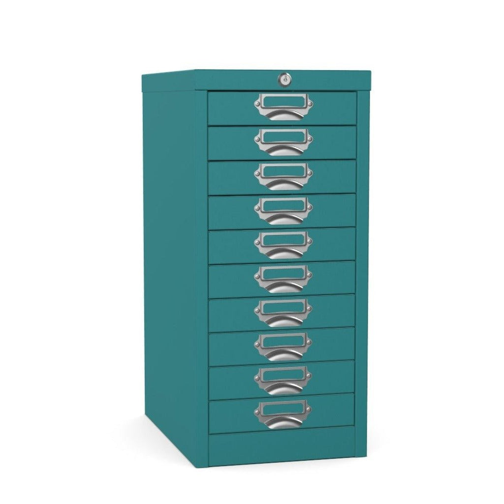 10 drawer locking multidrawer silverline cobalt ocean