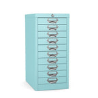 10 drawer locking multidrawer silverline turquoiseThat’s My Office Furniture, 360 Degree View storage, desk, chair
