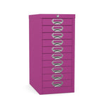 10 drawer locking multidrawer silverline purple traffic