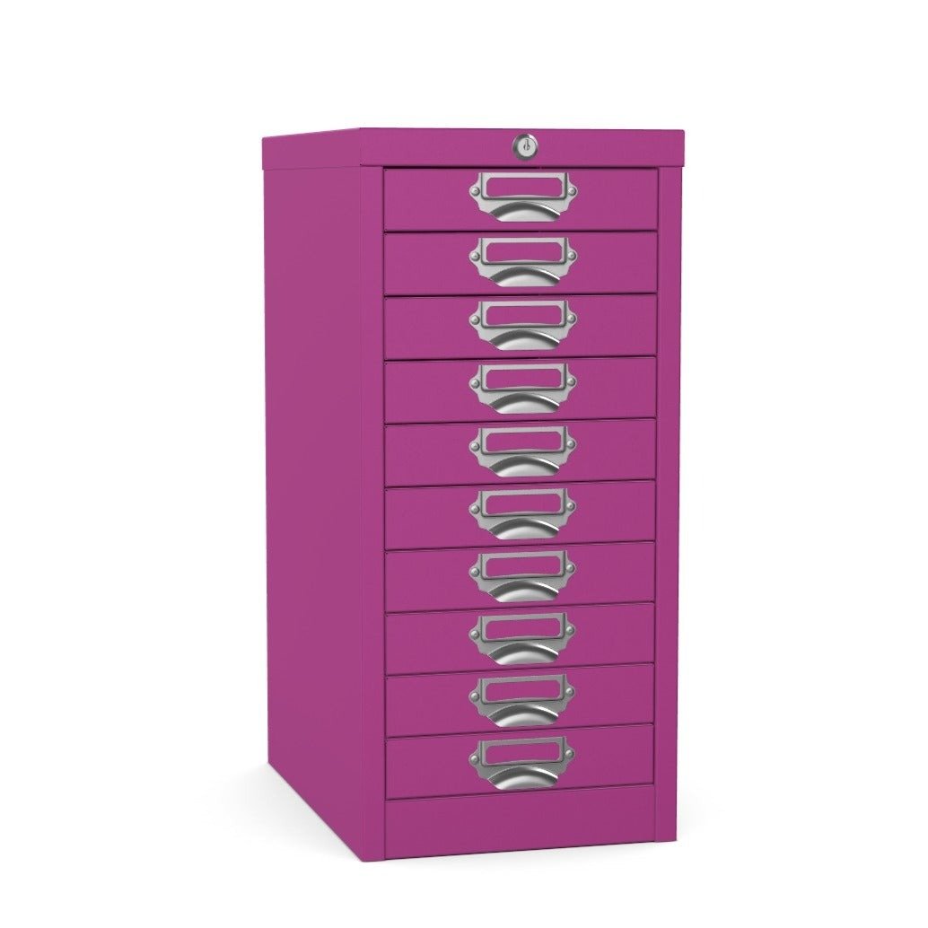 10 drawer locking multidrawer silverline purple traffic