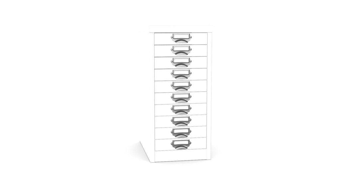 Multidrawer  Storage Cabinet 10 Drawer by Silverline MDUR10 White