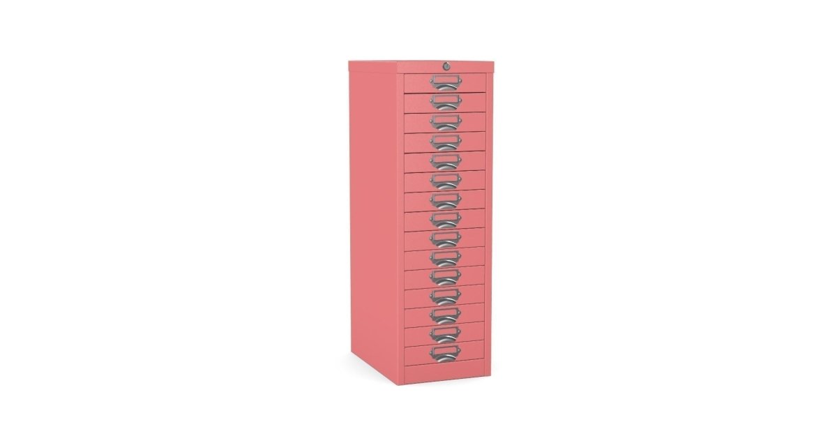 Multidrawer Locking Storage Cabinet 15 Drawer by Silverline MDUR15LK Verdigris