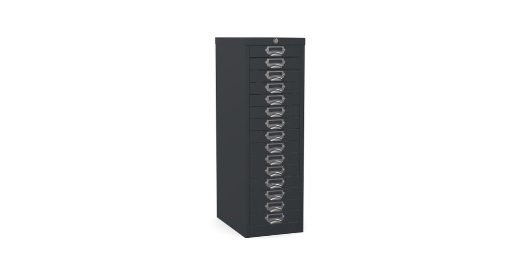 Multidrawer Locking Storage Cabinet 15 Drawer by Silverline MDUR15LK White