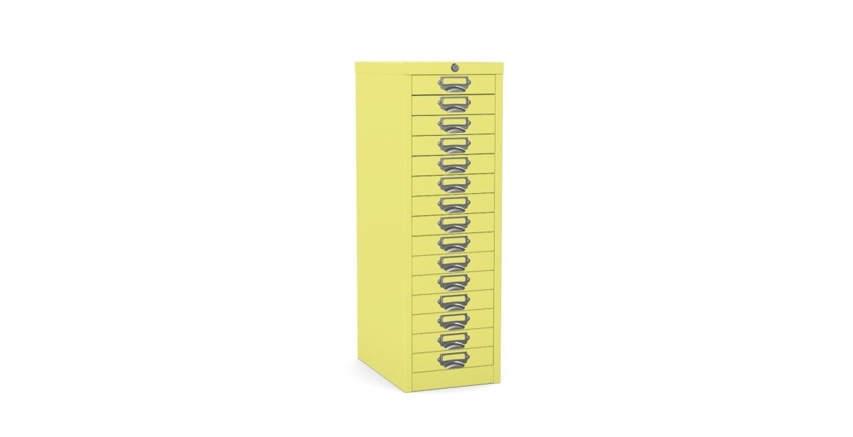 Multidrawer Locking Storage Cabinet 15 Drawer by Silverline MDUR15LK Ocean Colbalt