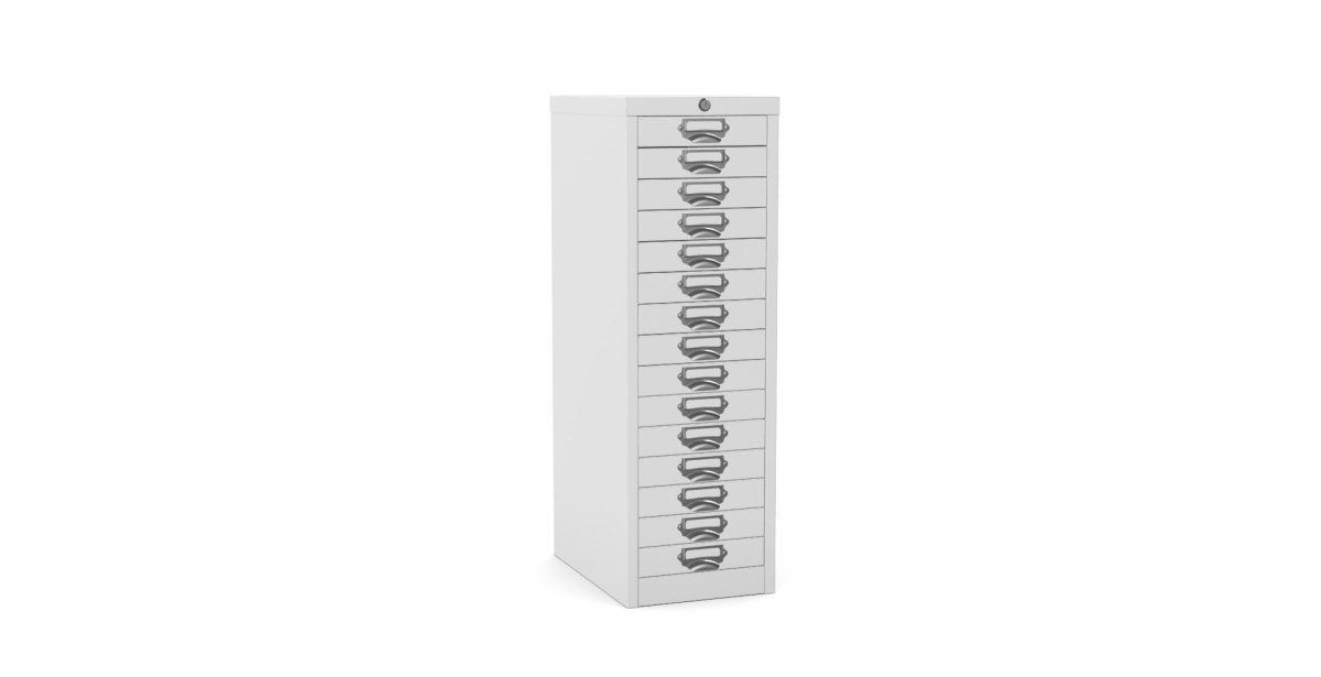 Multidrawer Locking Storage Cabinet 15 Drawer by Silverline MDUR15LK Graphite
