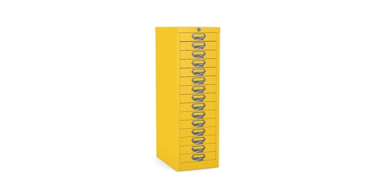 Multidrawer Locking Storage Cabinet 15 Drawer by Silverline MDUR15LK Silver