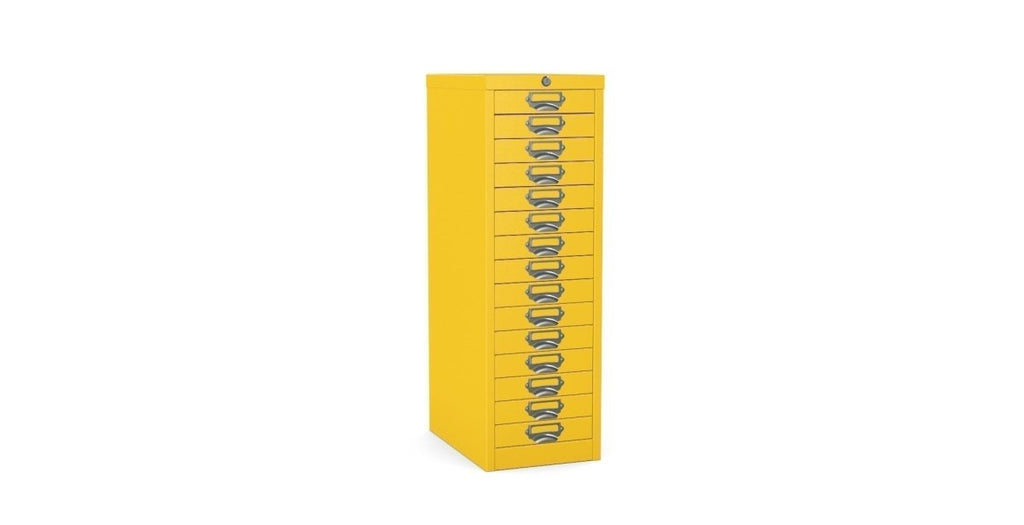 Multidrawer Locking Storage Cabinet 15 Drawer by Silverline MDUR15LK Light Grey