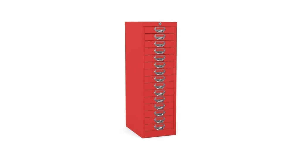 Multidrawer Locking Storage Cabinet 15 Drawer by Silverline MDUR15LK Purple