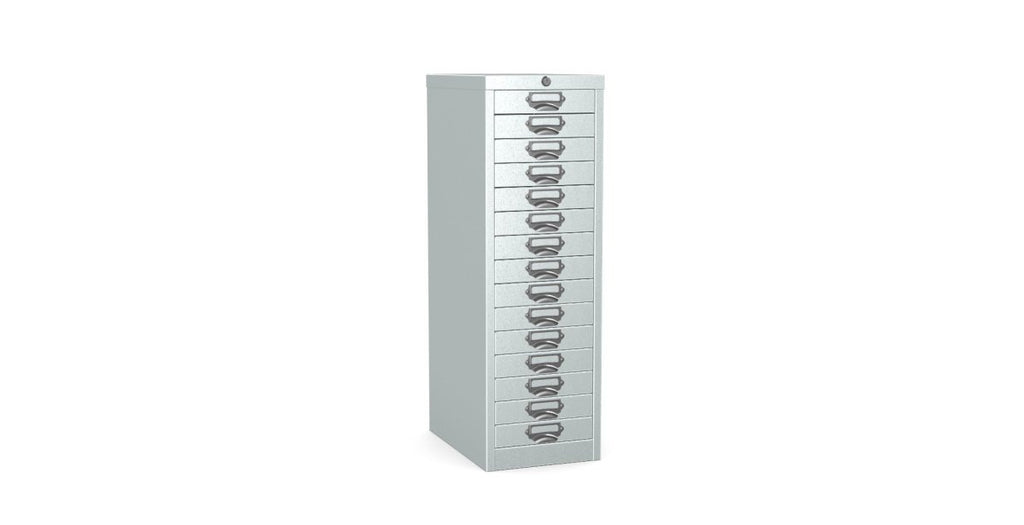 Multidrawer Locking Storage Cabinet 15 Drawer by Silverline MDUR15LK Red