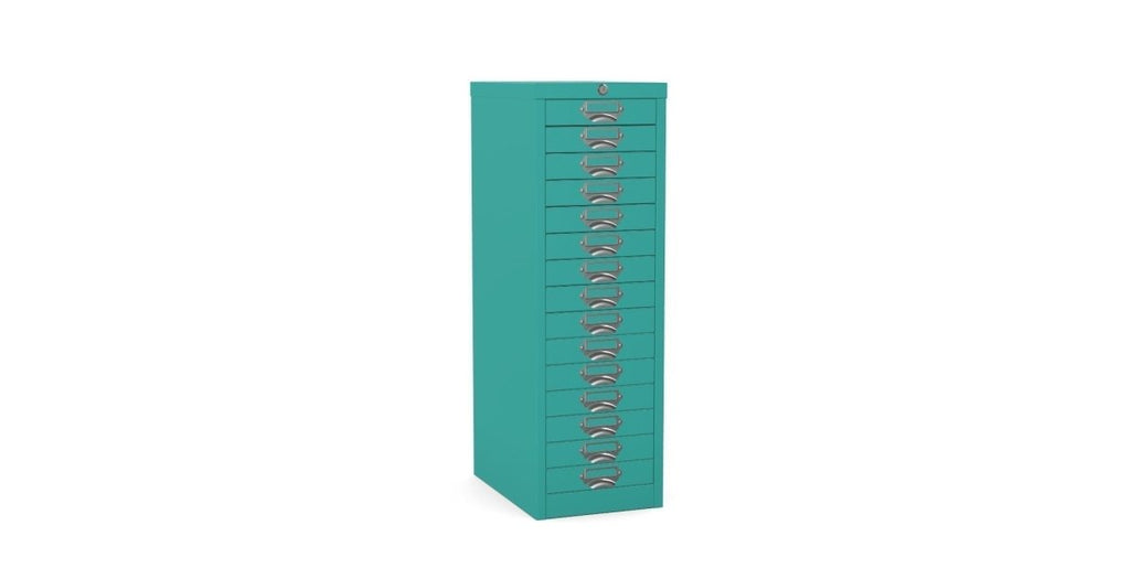 Multidrawer Locking Storage Cabinet 15 Drawer by Silverline MDUR15LK Blue