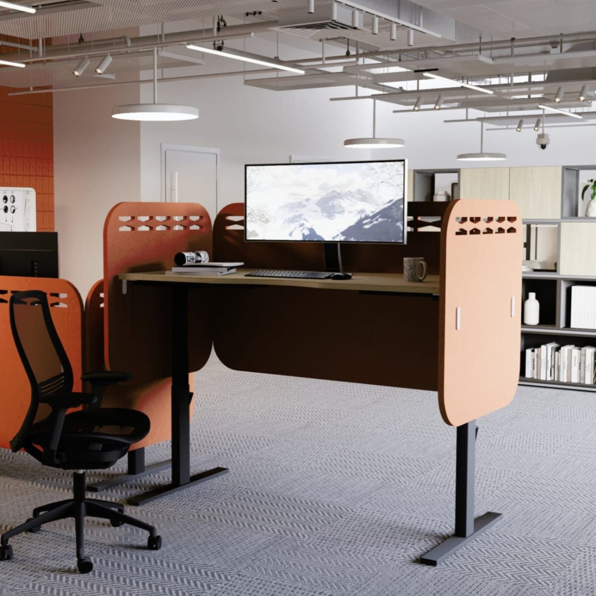 Koala Sit Stand Screens 24mm SurroundThat’s My Office Furniture, 360 Degree View storage, desk, chair