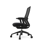 AX Operator Office Chair with Black Frame and Black Fabric