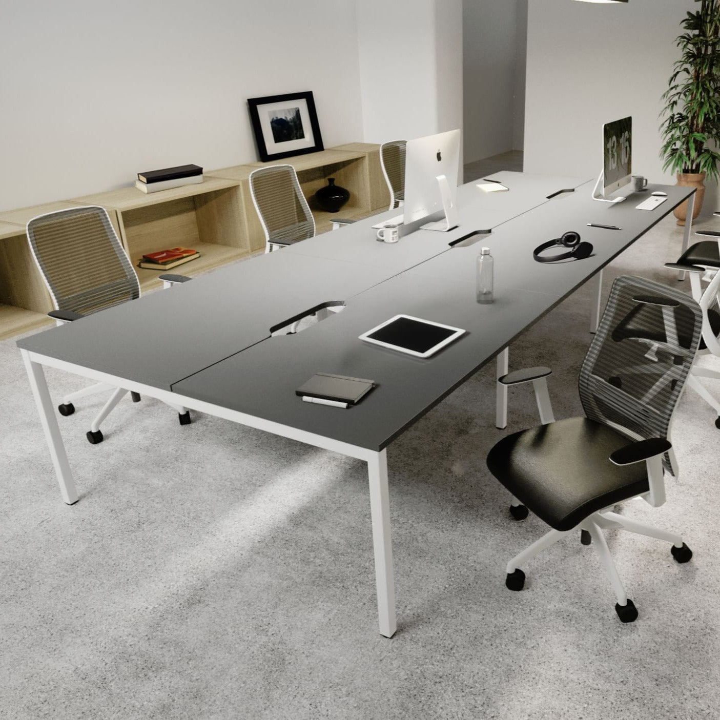 Operator Office Chair with Vinyl seat, NV RangeMesh Back Chair