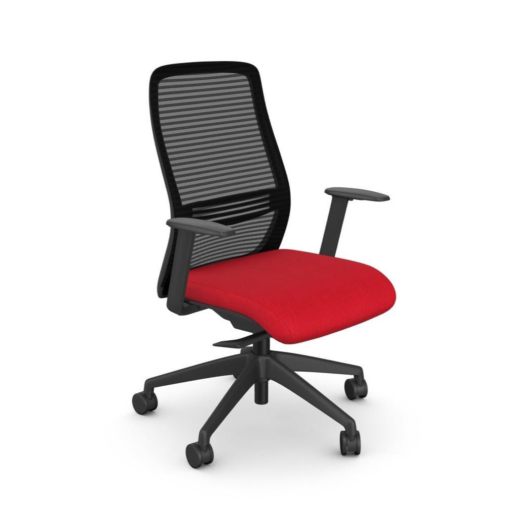 Office Operator chair with a choice of seat, mesh back and base colours, from our NV range View in 360