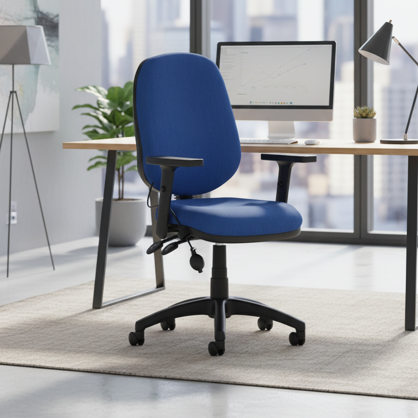 Eclipse Plus II Medium Back Operator Office Chair Pump Lumbar Support