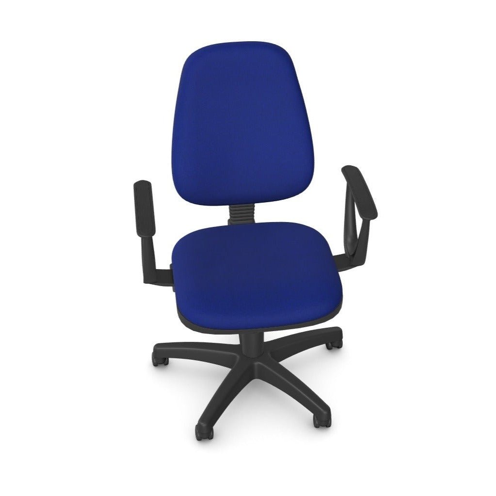 OX Task  Operator Office Chair in Blue or Black Fabric View in 360