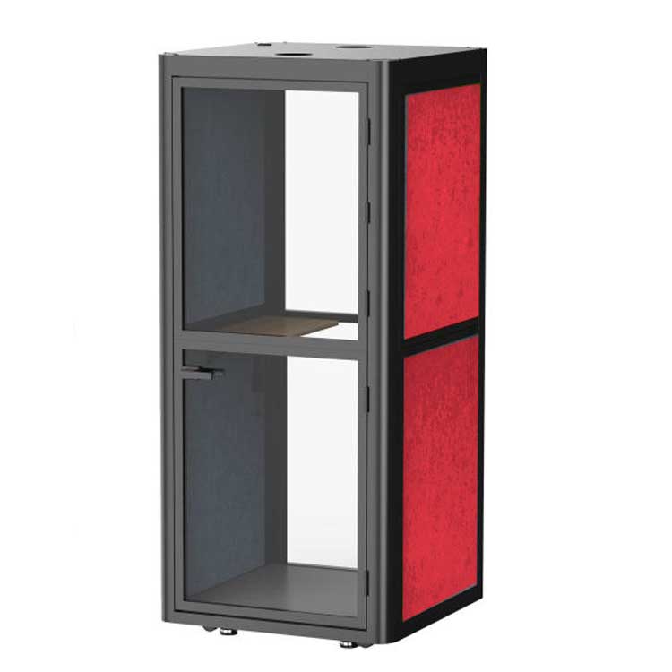 Privacy Office Phone Booth TMOEPD101 redThat’s My Office Furniture, 360 Degree View storage, desk, chair