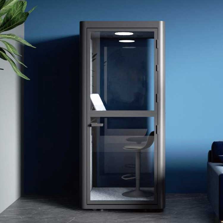 Privacy Office Phone Booth TMOEPD101That’s My Office Furniture, 360 Degree View storage, desk, chair