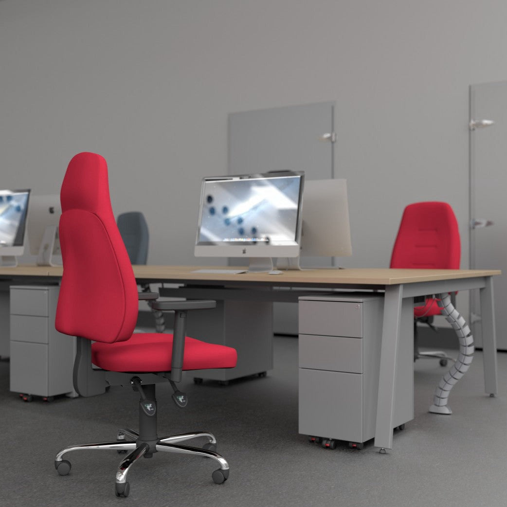 Positura Swivel 3 Lever ChairThat’s My Office Furniture, 360 Degree View storage, desk, chair