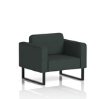 Brixworth Armchair Charcoal Band 1 - Rivet BlackThat’s My Office Furniture, 360 Degree View storage, desk, chair