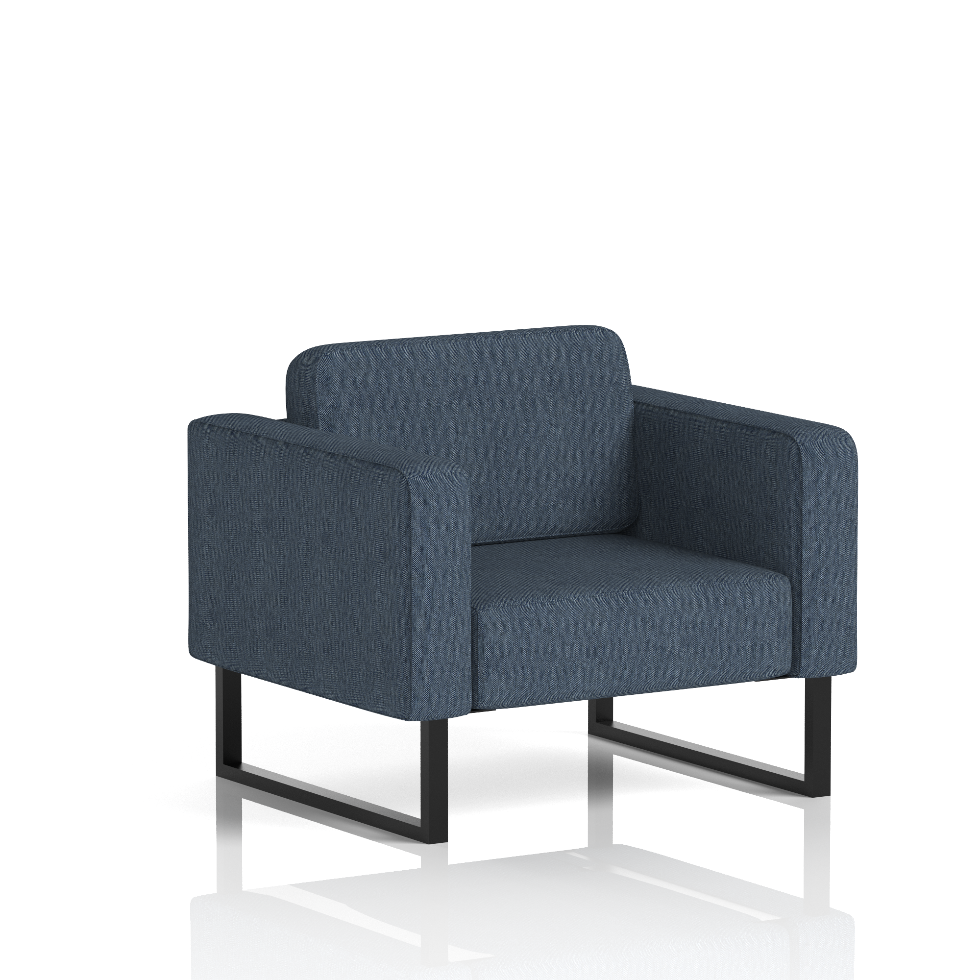 Brixworth Armchair Crucible Band 1 - Rivet BlackThat’s My Office Furniture, 360 Degree View storage, desk, chair