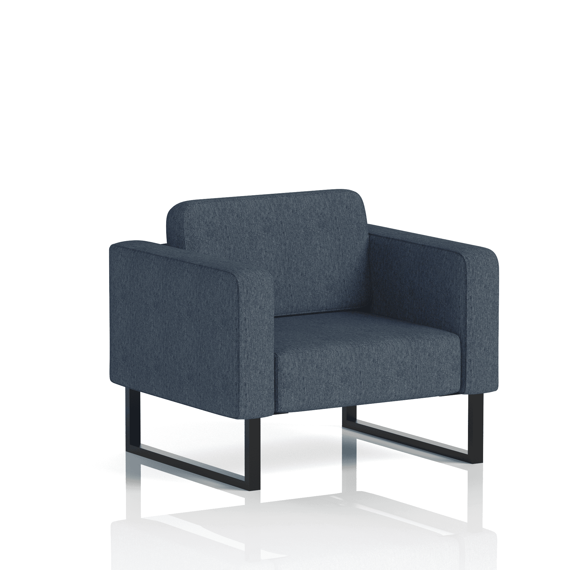 Brixworth Armchair Crucible Band 1 - Rivet BlackThat’s My Office Furniture, 360 Degree View storage, desk, chair