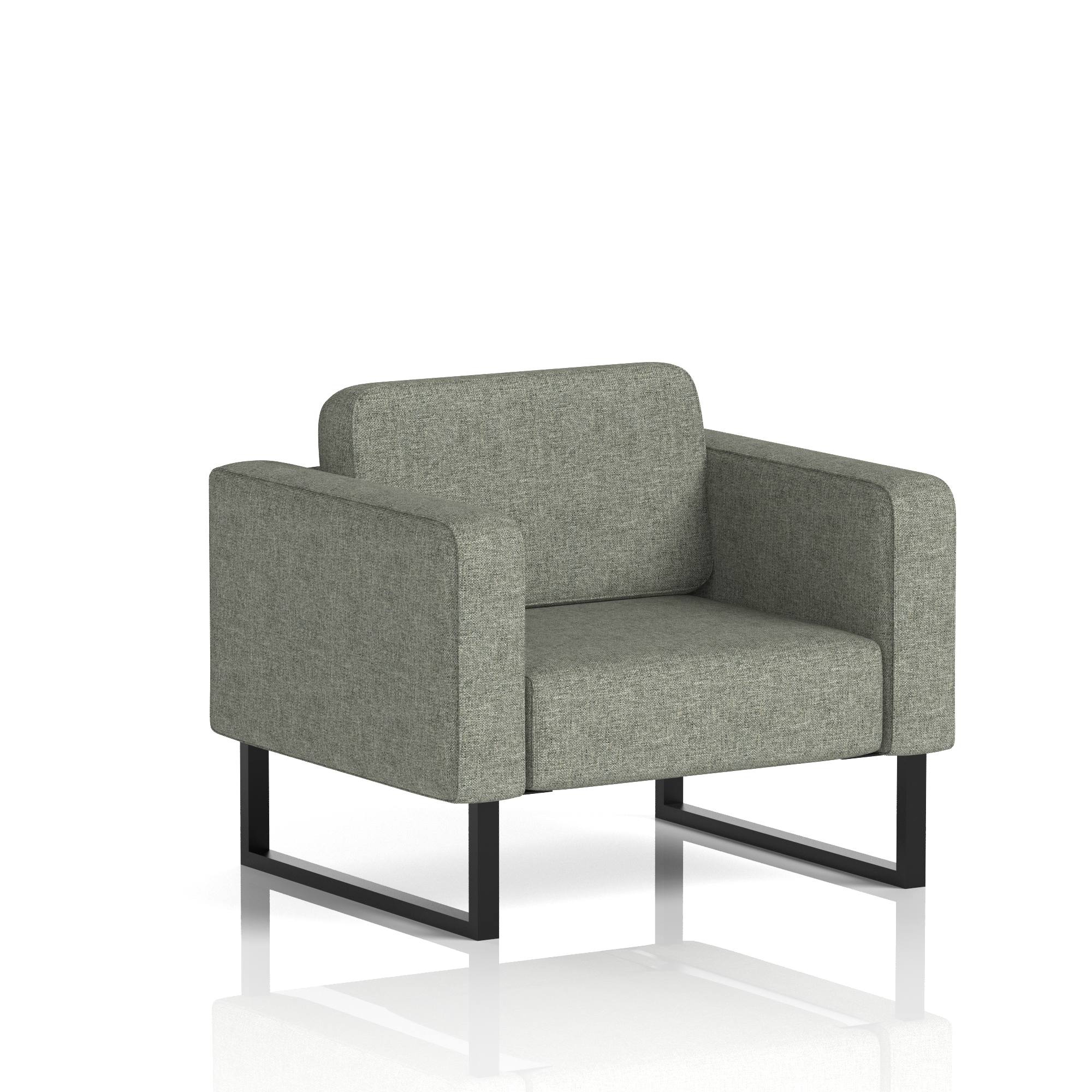 Brixworth Armchair Vitreous Band 1 - Rivet BlackThat’s My Office Furniture, 360 Degree View storage, desk, chair