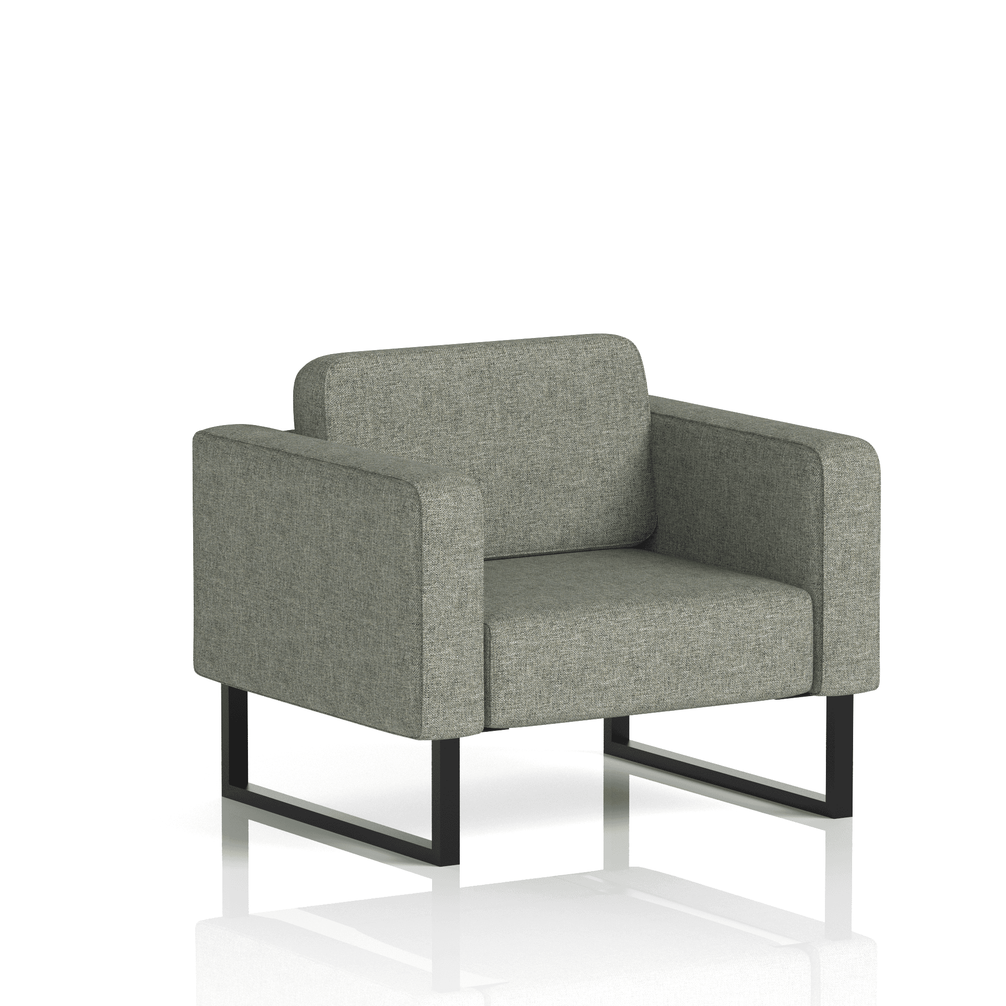 Brixworth Armchair Vitreous Band 1 - Rivet BlackThat’s My Office Furniture, 360 Degree View storage, desk, chair