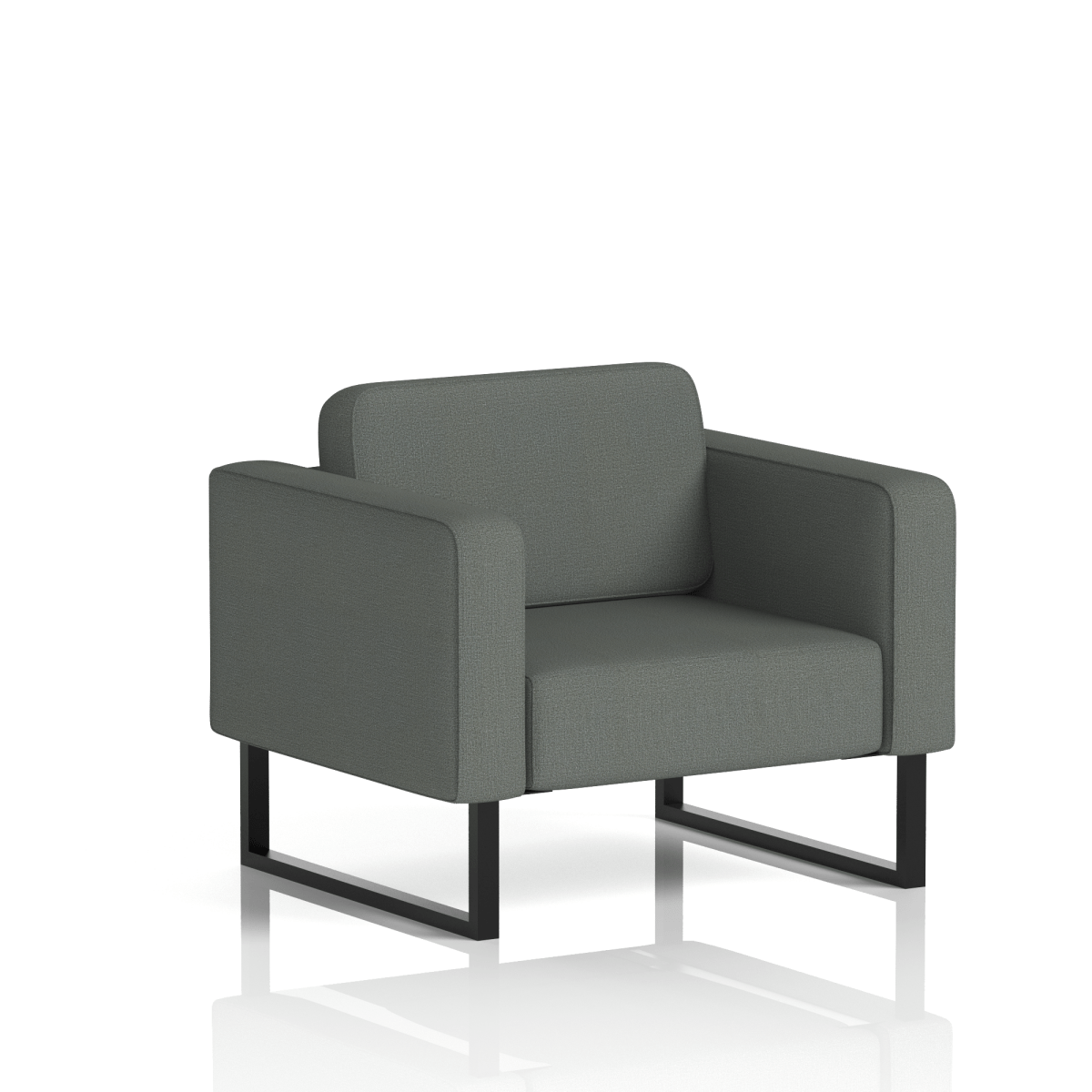 Brixworth Armchair Kobe Band 5 - Sumi BlackThat’s My Office Furniture, 360 Degree View storage, desk, chair