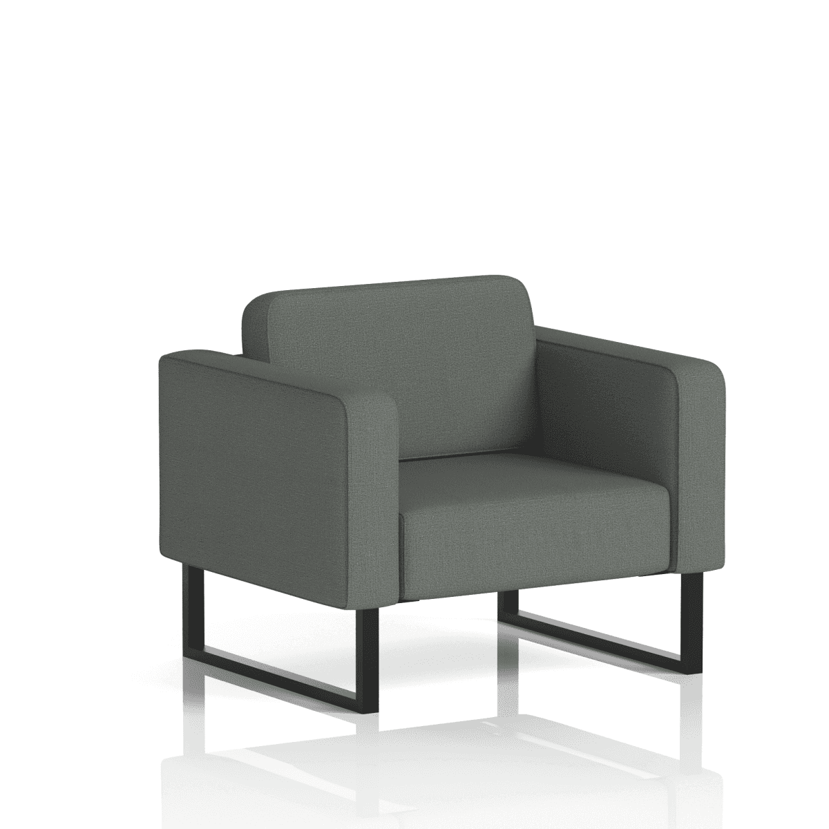 Brixworth Armchair Kobe Band 5 - Sumi BlackThat’s My Office Furniture, 360 Degree View storage, desk, chair