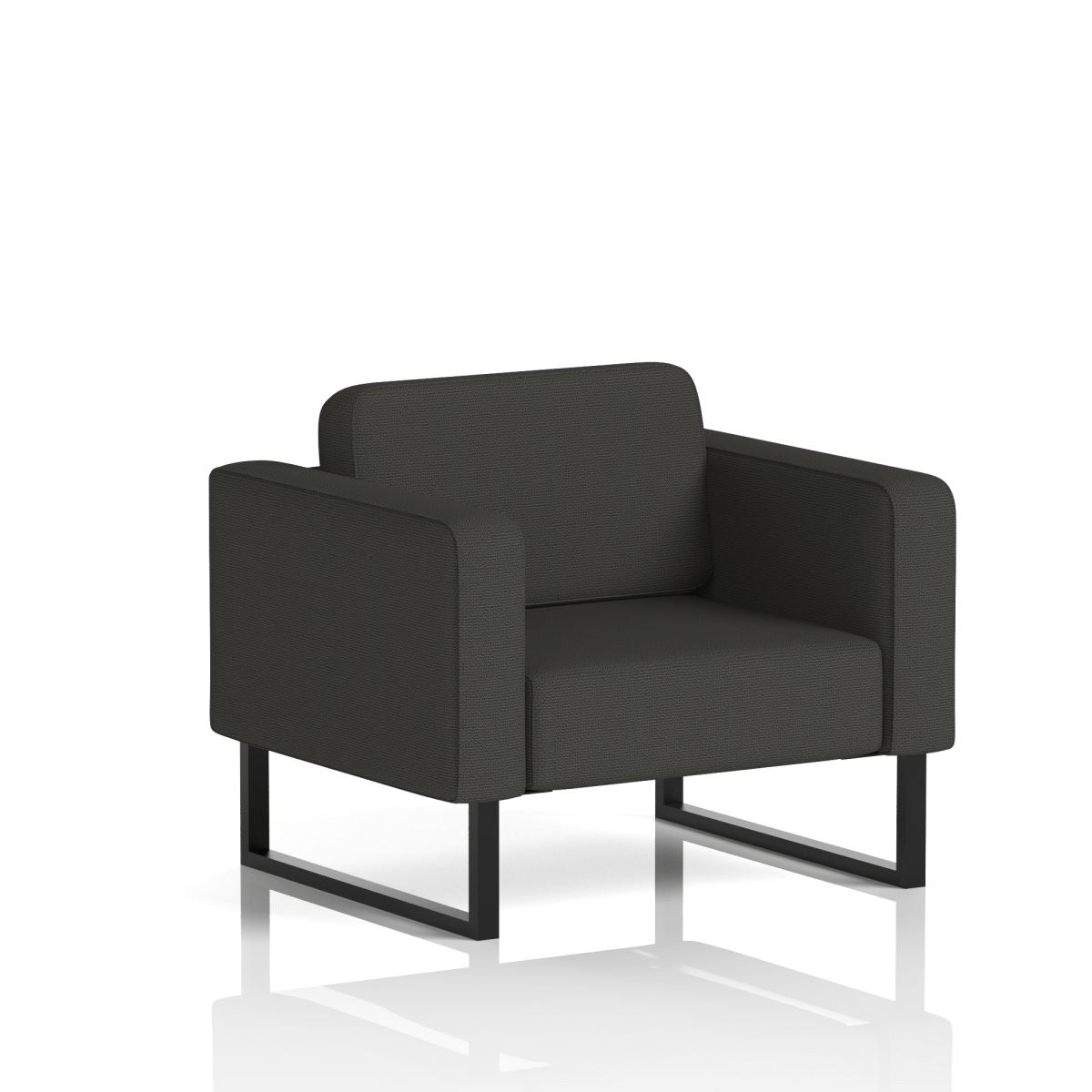 Brixworth Armchair Leyburn Band 6 - Yoredale BlackThat’s My Office Furniture, 360 Degree View storage, desk, chair